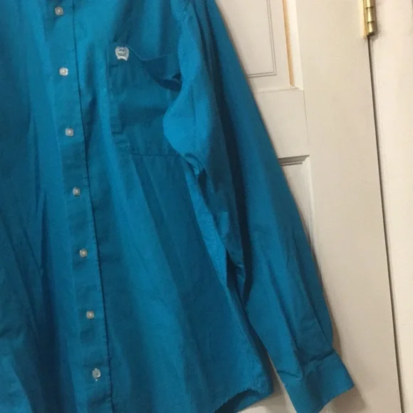Cinch Western Shirt - Mens Small - Turquoise - Picture 5 of 11